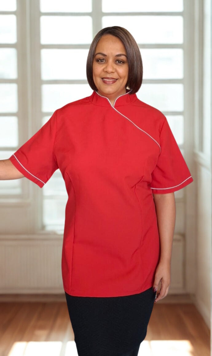 Topaz - Red & White Topaz Tunic