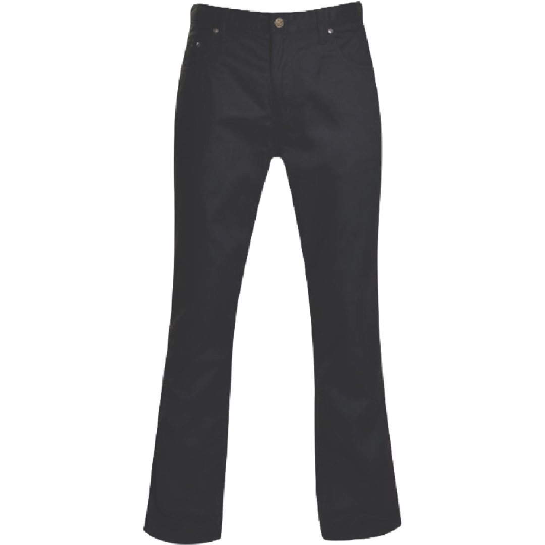 Mens 5 Pocket Chino Black CPF4