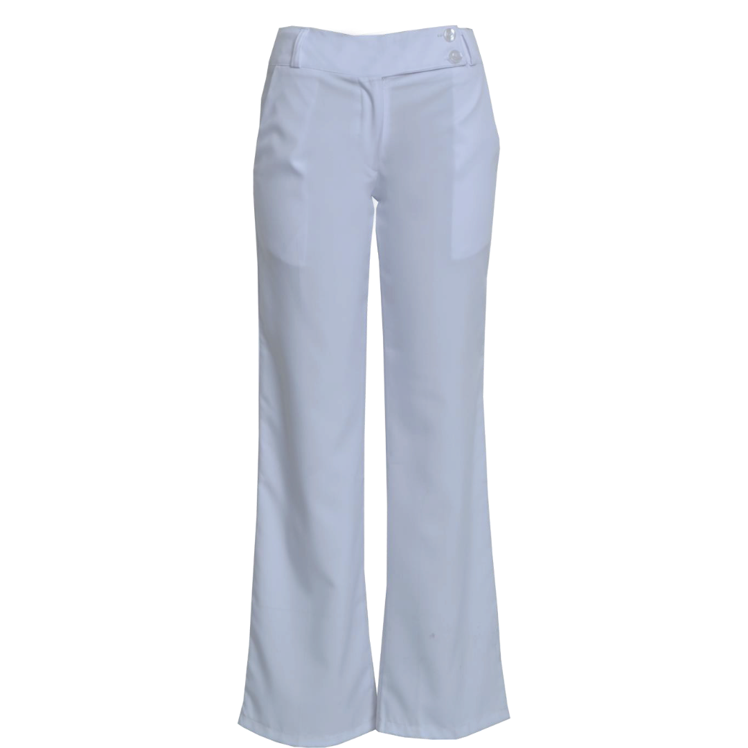 Stella Formal Bootleg Pants White E64BM
