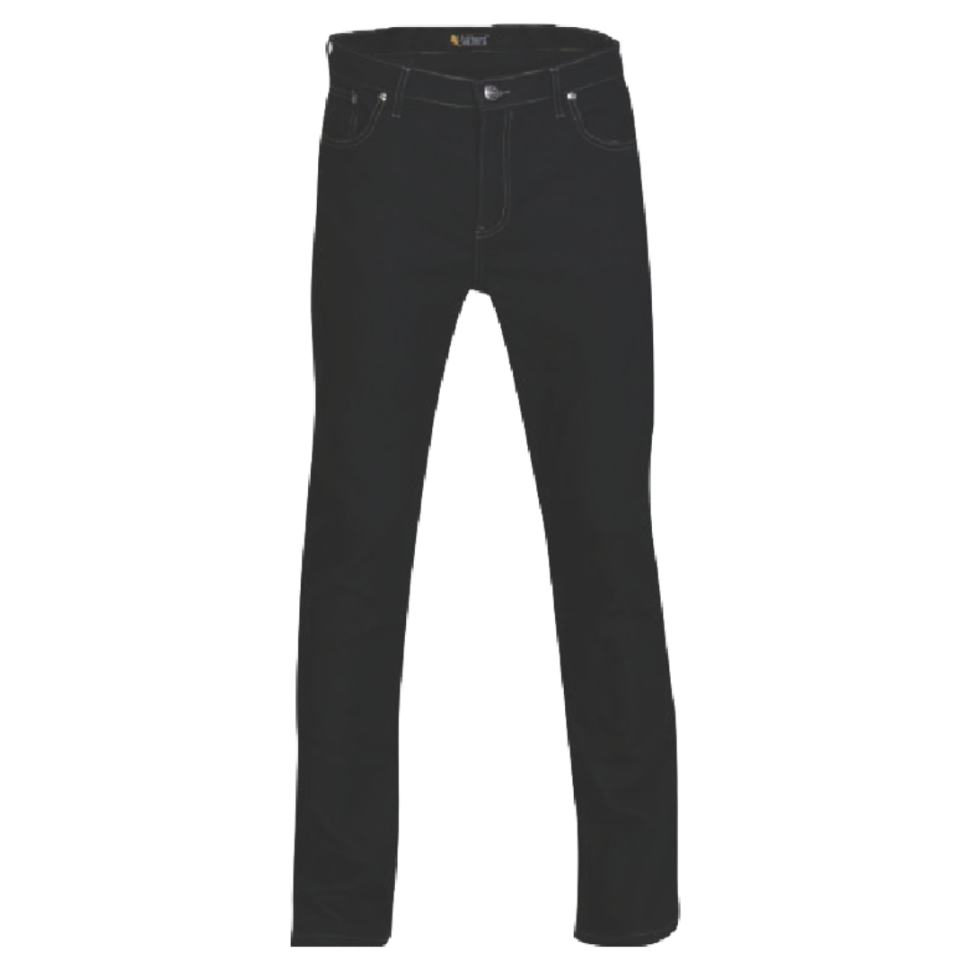 Mens Stretch Jeans 5 Pocket Black JFP2