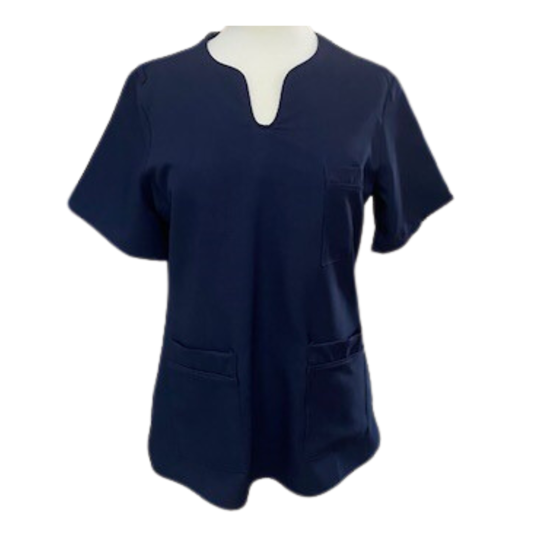 Nelia SS V-Neck Tunic with pockets (N105BM)
