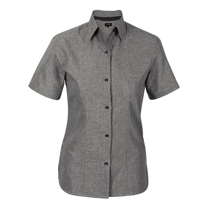 Ladies Berlin Blouse Short sleeve Blue