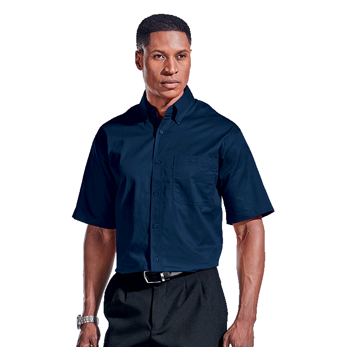 Mens Brushed Cotton Twill Lounge Short Sleeve