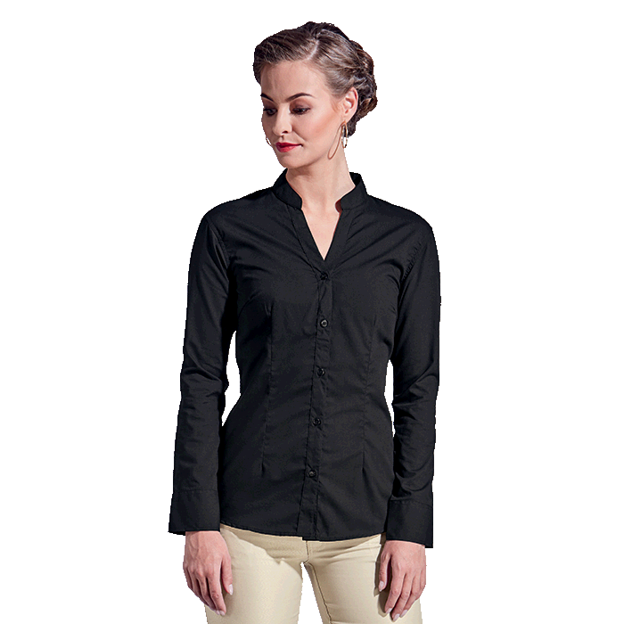 Ladies Barista Blouse Long Sleeve