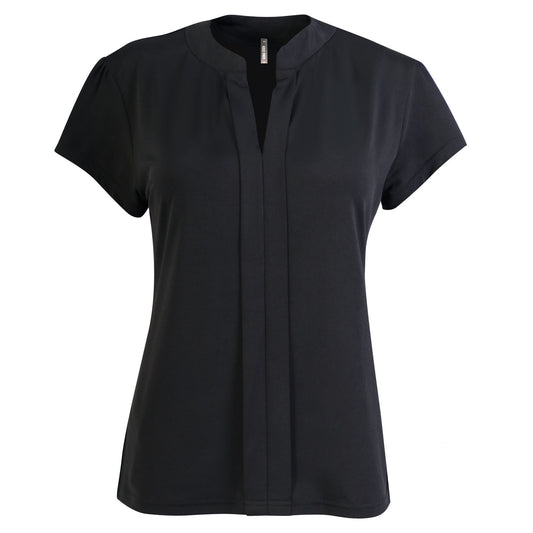 Emma Blouse - Black Short Sleeve