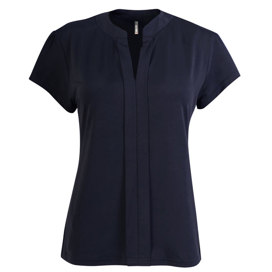 Emma Blouse - Navy Short Sleeve