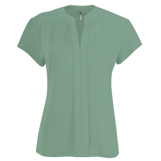 Emma Blouse - Sage Green Short Sleeve