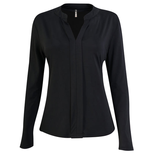 Emma Blouse - Black Long Sleeve