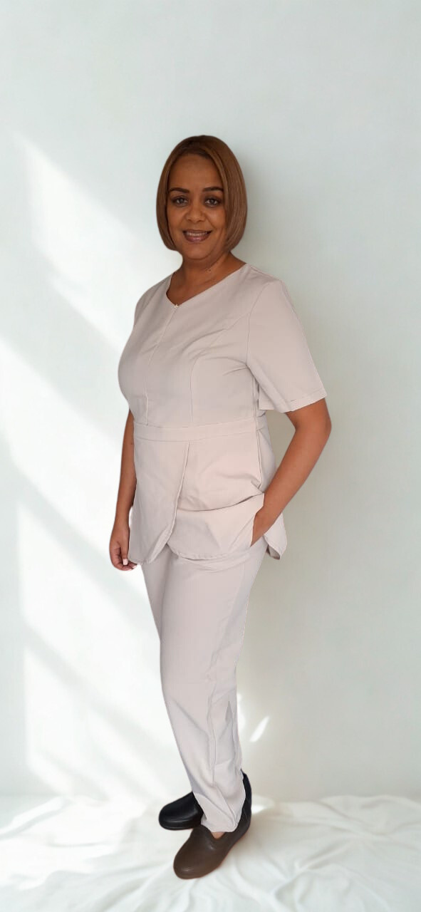 TRE009 - Gemma Tunic - Beige/Stone