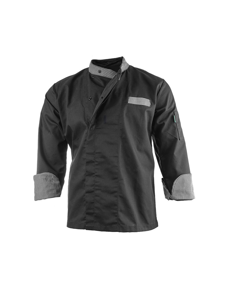 Black & Ligne Noir Men’s Elite Chef Jacket 6130-PC-Ligne
