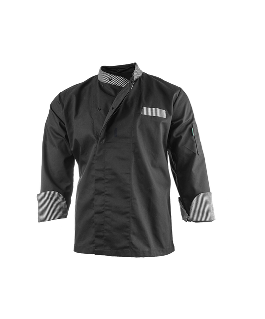 Black & Ligne Noir Men’s Elite Chef Jacket 6130-PC-Ligne