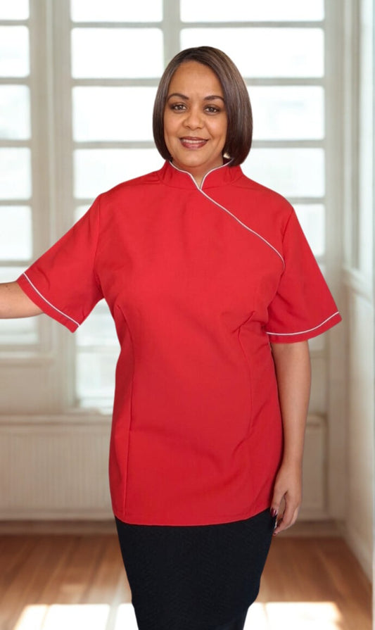 Topaz - Red & White Topaz Tunic