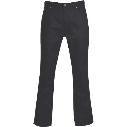 Mens 5 Pocket Chino Black CPF4