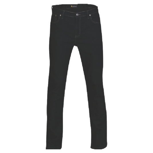 Mens Stretch Jeans 5 Pocket Black JFP2