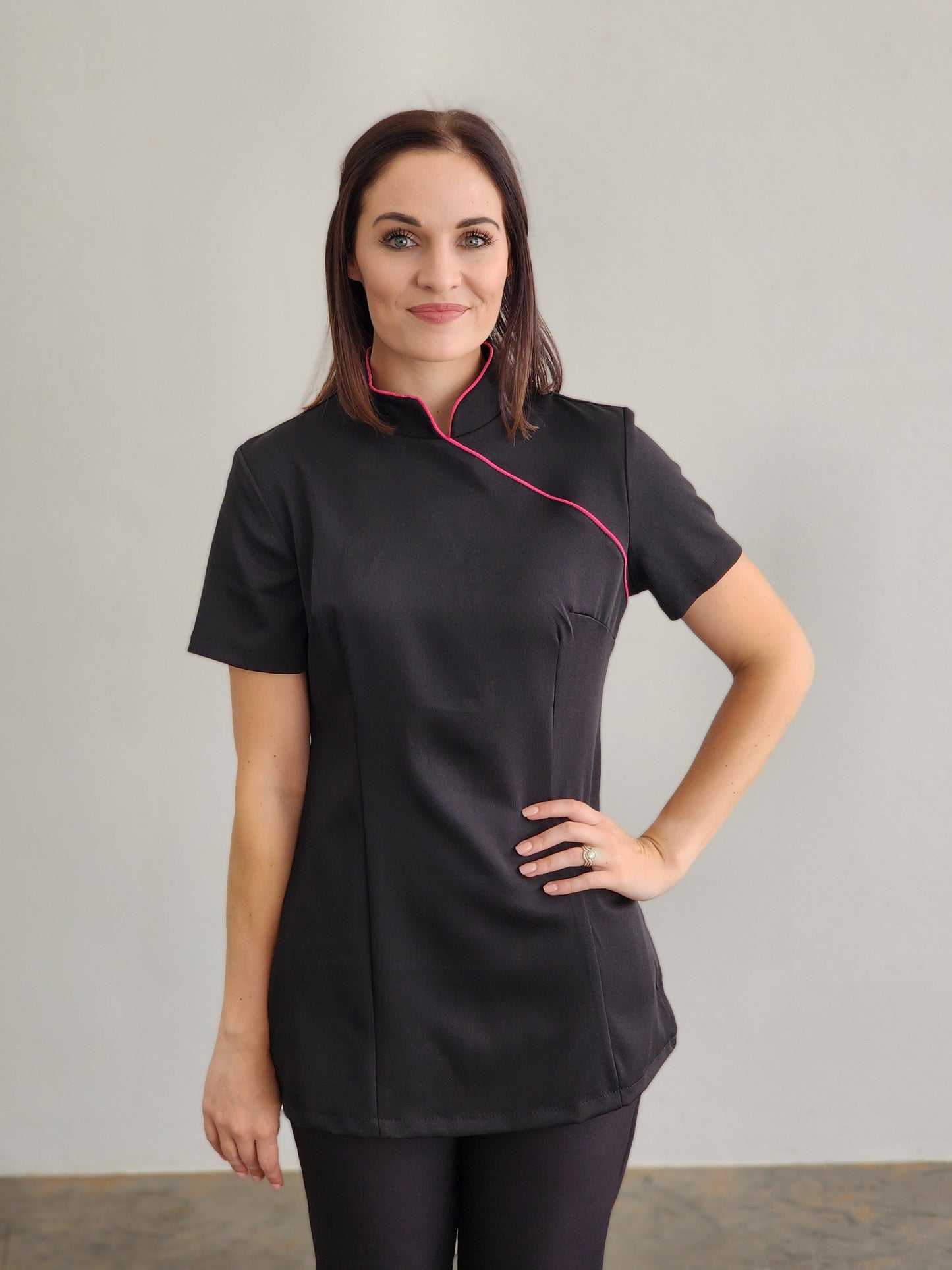 Topaz Black/Cerise Pink